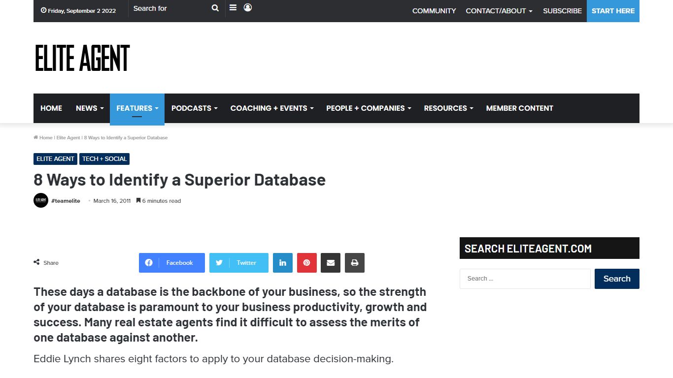 8 Ways to Identify a Superior Database - Elite Agent